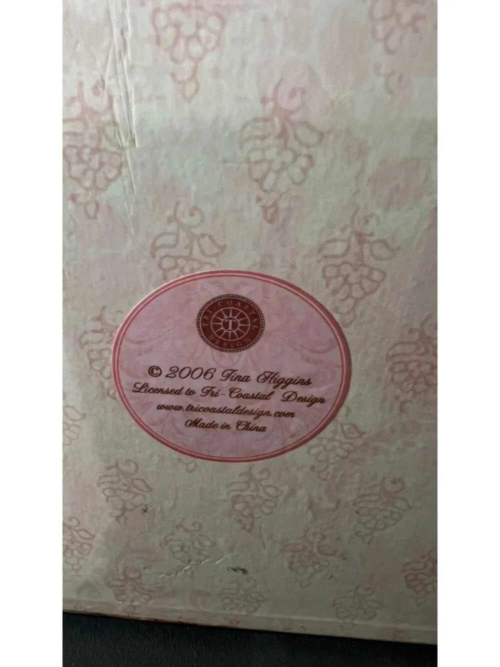 Tina Higgins Pink Floral Decorative Storage Box By Tri-Coastal